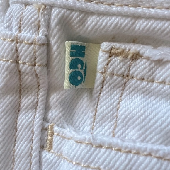 Vintage y2k HCO hollister low rise flare jeans in white. Size 7. - Picture 3 of 12